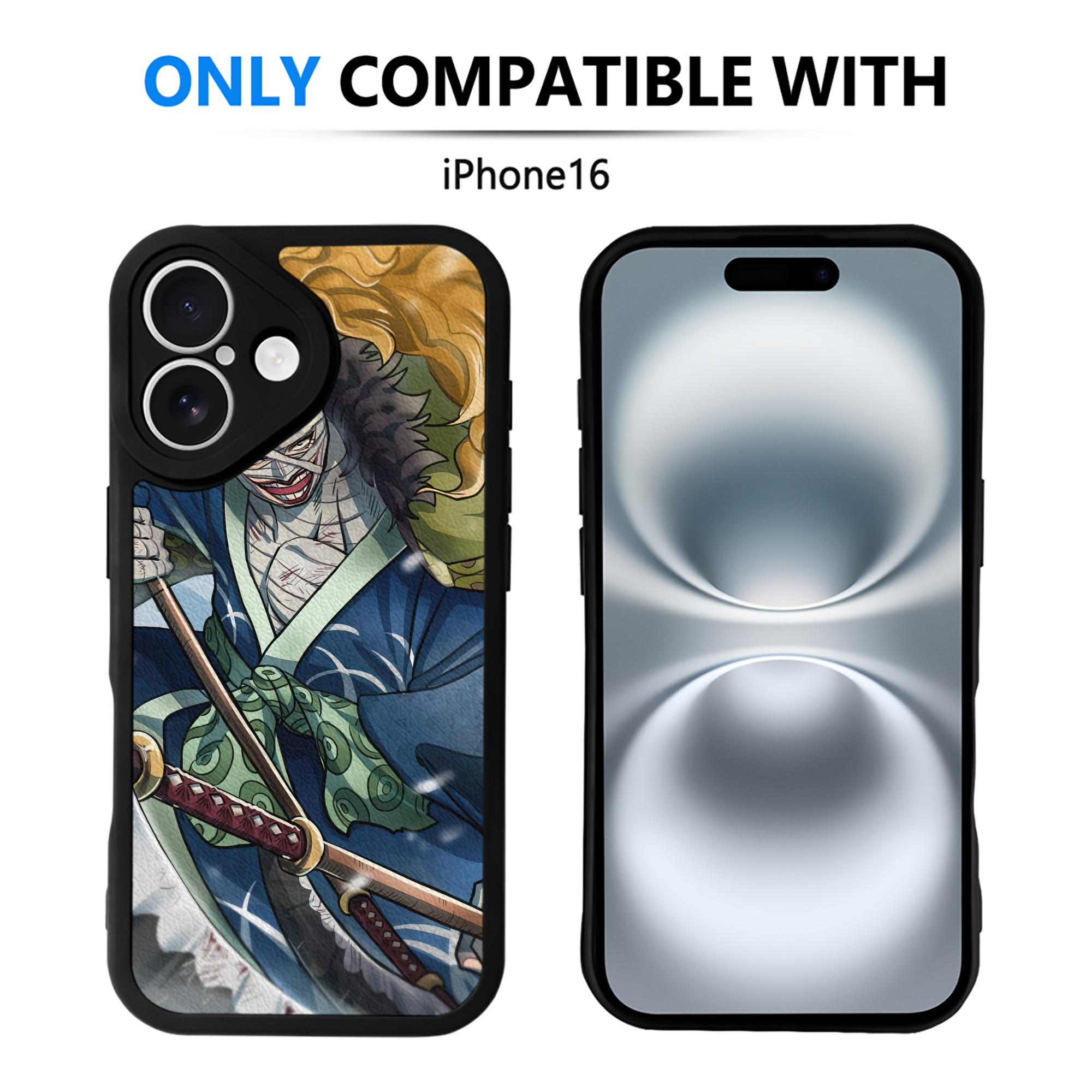 （画像用） ワンピース ONE PIECE 【iPhone 16シリーズ対応】シリコンスマホケース（レザー調） 材質：シリコン